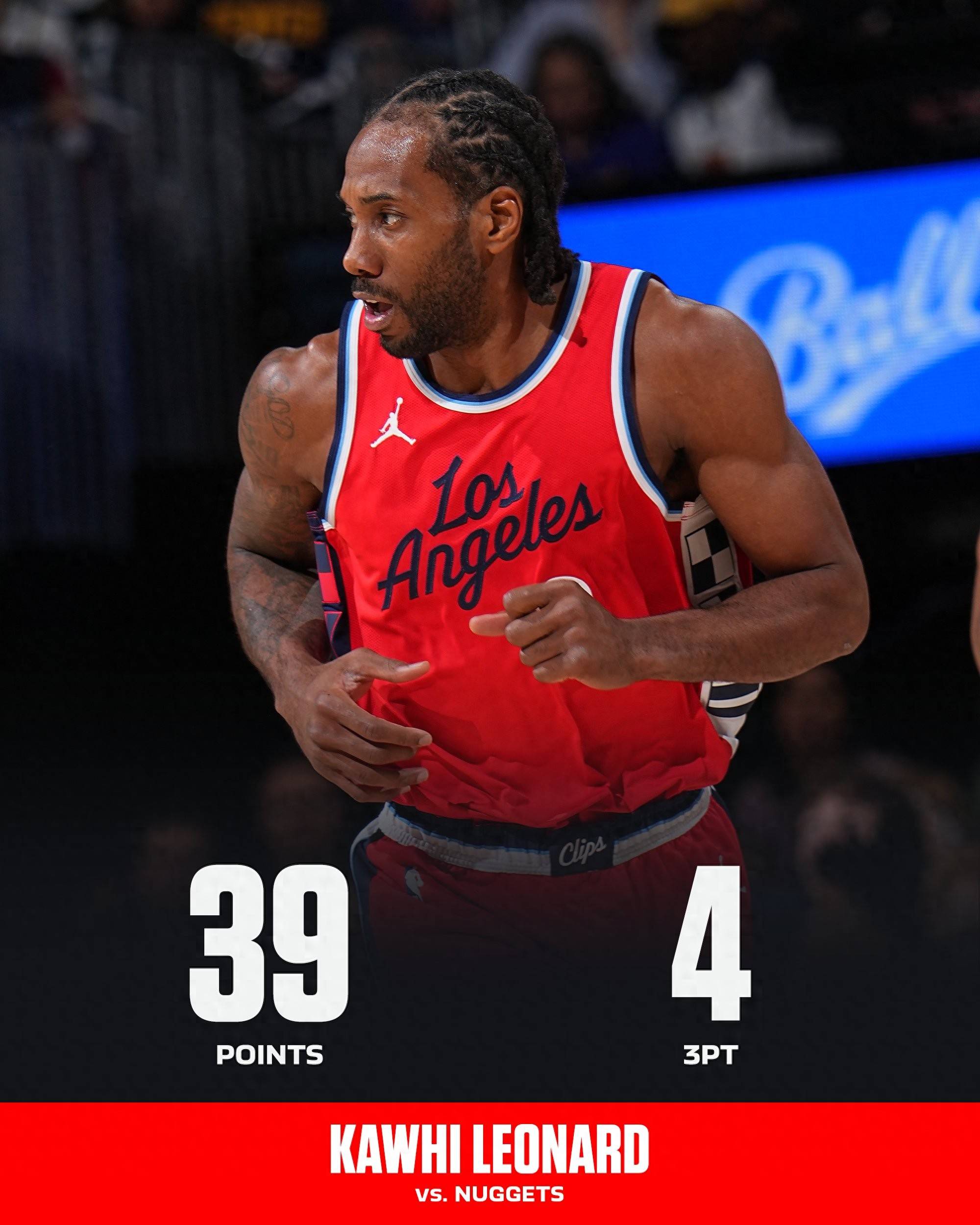 快船大胜国王，莱昂纳德砍下29分